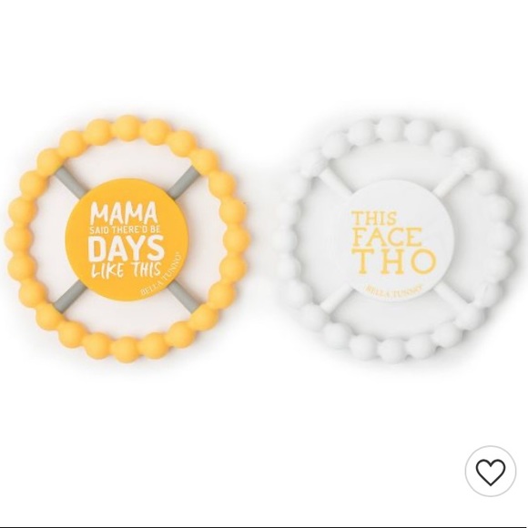 Bella Tunno Teether Neutral - 2pk - Picture 2 of 9